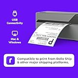 Impresora de etiquetas de envío Rollo directo de grado comercial – Impresora térmica de alta velocidad – Compatible con shipstation, Etsy, eBay, Amazon – Barcode Printer – 4 x 6 impresora – comparar a Dymo 4 x l