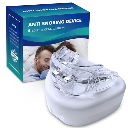 Anti Snoring Mouthpiece, Anti-Snoring Devices - Snoring Solution Mouth Guard, Effective Anti-Snore Solution for Men/Women, Large