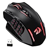 Wireless Gaming Mouse, Rechargeable Wireless Computer Mouse, 7-Color LED  Light, Ergonomic Mouse with 6 Silent Click Buttons, 3 Adjustable 2400 DPI