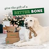 Benebone - Paquete Holiday de 4 juguetes duraderos para masticadores agresivos, sabores reales, tamaño S, fabricados en Estados Unidos