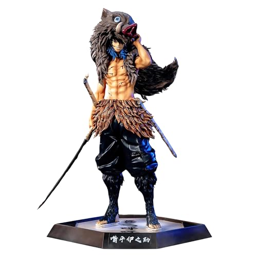 DEMMNLAER Inosuke - Figura de acción de Inosuke, figuras de demonio Kimetsu No Yaiba, figura de acción de Monster Slayer Figura de anime Ghost Slayer para colección de decoración de estatua