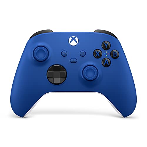 Microsoft Xbox Wireless Controller Shock Blue - Wireless & Bluetooth Connectivity - New Hybrid D-pad - New Share Button - Featuring Textured Grip - Easily Pair & Switch Between Devices