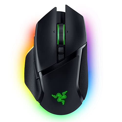 Razer Basilisk V3 Pro Wireless Gaming Mouse: HyperScroll Tilt Wheel - 30K DPI Optical Sensor - Gen-3 Optical Switches - 13-Zone Chroma RGB - 13 Programmable Controls - 3 Connection Modes - Black