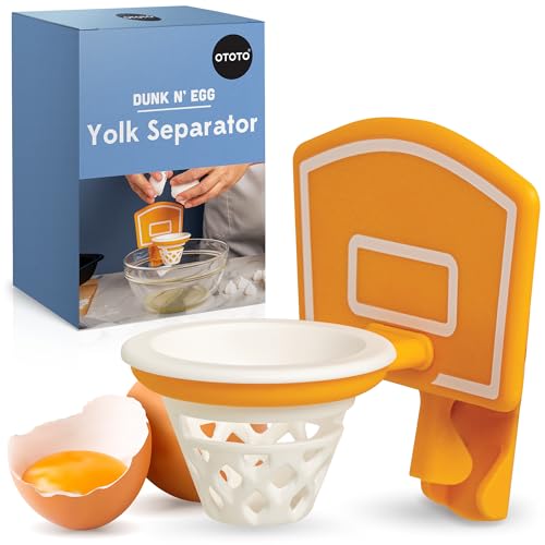 OTOTO Dunk N' Egg Yolk Separator Funny, Unique Kitchen Gadgets, Kitchen Accessories, Unique Cooking Gifts, Basketball Stuff