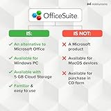 OfficeSuite Home & Business - Lifetime License - Documents, Sheets, Slides, PDF, Mail & Calendar for Windows | 1 PC | Physical Activation Card