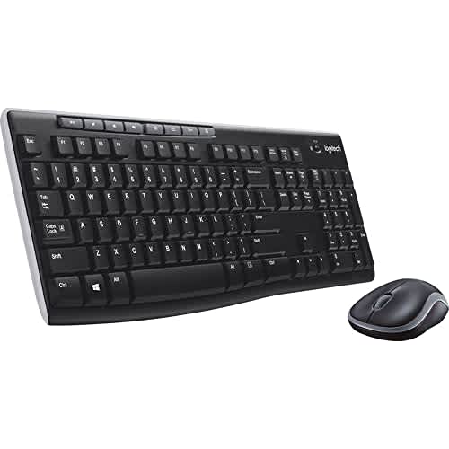 Logitech Combo de teclado y mouse inalámbricos MK270 - Paquete de 4