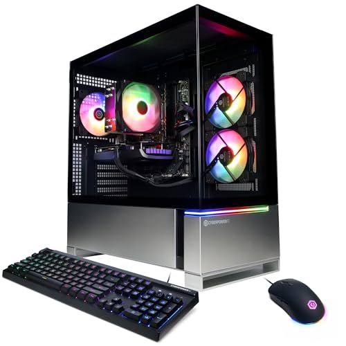 CyberPowerPC Gamer Master Gaming PC, AMD Ryzen 7 8700F 4.1GHz, GeForce RTX 4060 Ti 8GB, 16GB DDR5, 1TB PCIe Gen4 SSD, WiFi Ready y Windows 11 Home (GMA2900A)