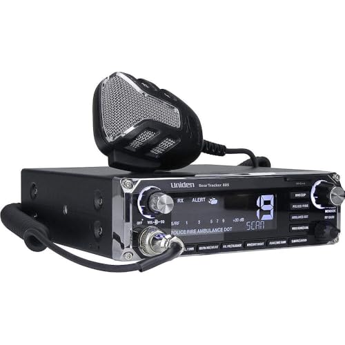 Uniden BEARTRACKER 885 Hybrid Full-Featured CB Radio + Digital TrunkTracking Police/Fire/Ambulance/DOT Scanner w/ BearTracker Warning System Alerts, 40-channel CB, 4-Watts power, 7-color display.