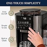 De'Longhi TrueBrew Drip Coffee Maker, Built in Grinder, Single Serve, 8 oz to 24 oz, Hot or Iced Coffee, Stainless, CAM51025MB