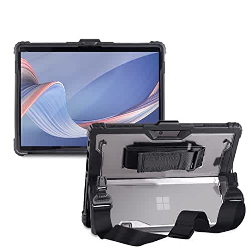 AOAO for Microsoft Surface Pro 7/6/5/4 Case with Shoulder Strap, Hand Strap, Stylus Pen Holder, Rugged, Shock-Absorbing and Drop-Resistant(12.3inch)