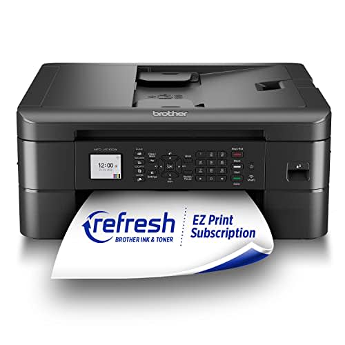 Brother MFC-J1010DW Wireless Color Inkjet All-in-One Printer with Mobile Device and Duplex Printing, Refresh Subscription and Amazon Dash Replenishment Ready