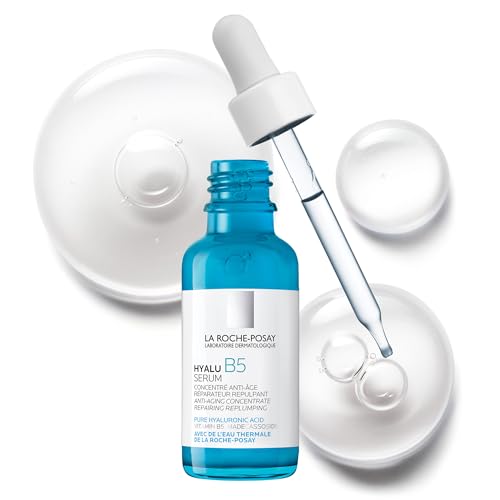 La Roche-Posay Hyalu B5 Pure Hyaluronic Acid Serum for Face | Vitamin B5 + Hyaluronic Acid + Madecassoside | Hydrating Serum Visibly Plumps Skin | Sensitive Skin Safe | Anti Aging Serum | Oil-Free