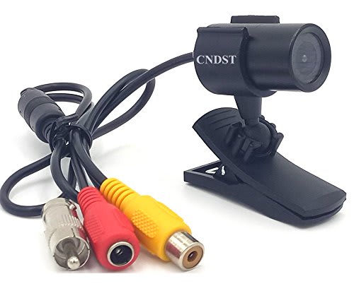 CNDST CCTV Hd Mini Bullet Security Camera 1200TVL 2.8mm Wide Angle Lens with Bracket Small Indoor Outdoor Surveillance Camera Analog Camera(DST-190CW)