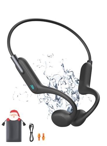 Bone Conduction Headphones, Wireless Bluetooth Swimming IPX8 Waterproof Headset, for Running, Cycling, Workouts and Driving, Sports Headset