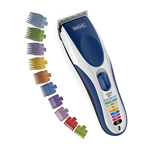 Wahl Color Pro Cordless Rechargeable Hair Clipper & Trimmer – Easy Color-Coded Guide Combs - for Men, Women, & Children – Model 9649P