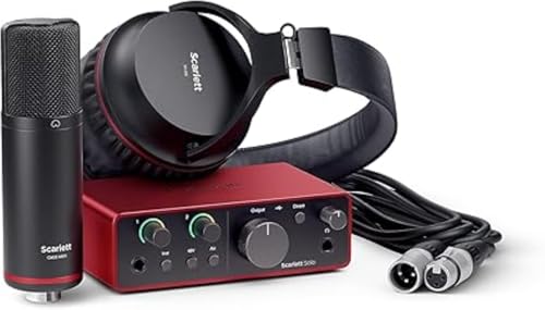 Focusrite Scarlett Solo Studio - Paquete de grabación de 4ª generación