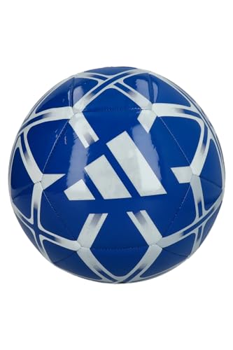 adidas Unisex Starlancer Club Soocer Ball, Blue/White, 3