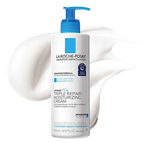 La Roche-Posay - Crema hidratante triple reparadora Lipikar AP+, 13.52 onzas líquidas (el envase puede variar)