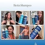 Volumizing Biotin Shampoo and Conditioner Set - Sulfate Free Shampoo and Conditioner for Dry Damaged Hair Care - Thinning Hair Shampoo and Conditioner with Nourishing Biotin and Rosemary Oil