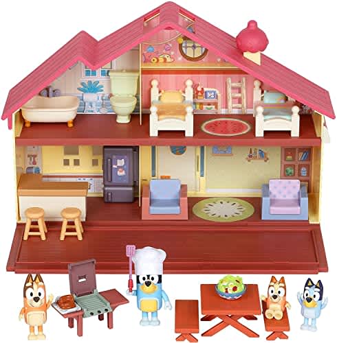 Bluey Mega Bundle Home, BBQ Playset, and 4 Figures | Amazon Exclusive