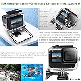 Gurmoir Accessories Kit for GoPro Hero 12 Hero 11 Hero 10 Hero 9 Black, 2 Battery+Charger+Waterproof Case and More Mount Accessory Bundle Compatible with Go Pro 12 11 10 9 Camera