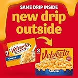 Velveeta Shells & Cheese Original Shell Pasta & Cheese Salsa de queso, paquete de 3 unidades, cajas de 12 onzas