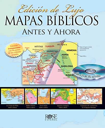 Mapas bíblicos antes y ahora: Edición de lujo (Spanish Edition)