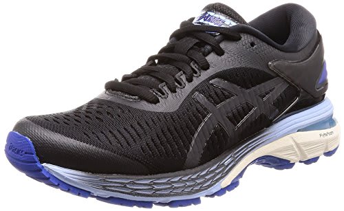 Asics Gel-Kayano 25 Womens Running Trainers 1012A026 Sneakers Shoes (UK 3 US 5 EU 35.5, Black asics Blue 001)