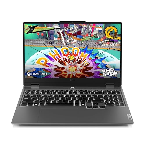 Lenovo LOQ Laptop para juegos NVIDIA® GeForce RTX™ 4050 de 6 GB - Pantalla FHD de 15.6 pulgadas - AMD Ryzen 7 8845HS - 16 GB de RAM - SSD de 512 GB - Windows 11 Home, Luna Grey