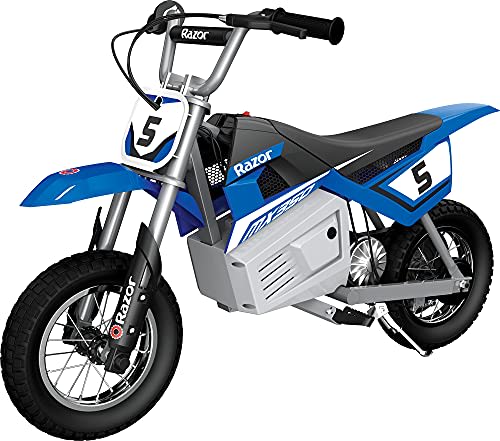 Razor MX350 Dirt Rocket - Bicicleta eléctrica todoterreno para mayores de 13 años, hasta 30 minutos de tiempo de conducción continua, neumáticos llenos de aire de 12 pulgadas, freno trasero accionado