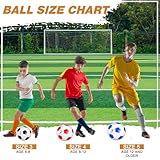 Foilswirl 12 Set Christian Charity Donation Supplies Soccer Balls Size 5/4/3 with Pumps and Drawstring Bags Soccer Training Ball Outdoor Practice for Kids Youth Adults Operation Christmas (Size 5)