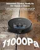 ECOVACS DEEBOT T30S Robot aspiradora y trapeador, 11000 Pa, tecnología ZeroTangle, trapeador de borde adaptable TruEdge, lavado de trapeador de agua caliente, autovaciado, recarga automática,