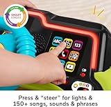 Fisher-Price Juguete de aprendizaje para bebés y niños pequeños, centro de actividades para conductores de Sit & Steer Driver con escenarios inteligentes para mayores de 6 meses