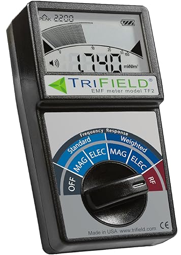 TriField Medidor EMF detecta campos de radio, magnéticos y eléctricos, para 5G, torres celulares, WiFi, Bluetooth, medidores inteligentes