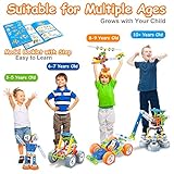 10 in 1 STEM Toys for 4 5 6 7 8+ Year Old Boy Girl Birthday Gifts Building Toys for Kids Ages 4-8 5-7 6-8 Educational Stem Activities for Boys 4-7 8-10 Construction Creative Games Christmas Idea Gift