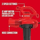 Craftsman Cmebl700 - Soplador eléctrico de hojas (230 mph 385 CFM, 12 amperios)