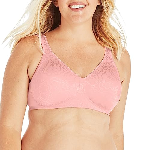 Playtex - Brasier de cobertura completa sin aros de 18 horas para mujer, de comodidad diaria, paquete individual o de 2 unidades, Durazno (Gentle Peach)