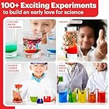 Doctor Jupiter My First Science Kit for Kids Ages 4-5-6-7-8| Ideas de regalo de cumpleaños para niños y niñas de 4-8-12 años | Kit de tallo de juguete con más de 100 experimentos | Aprendizaje y