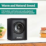 Electrohome Huntley - Altavoces alimentados para estantería con amplificador integrado y controladores de 3 pulgadas para tocadiscos, TV, PC y transmisión de música inalámbrica con Bluetooth 5, RCA y