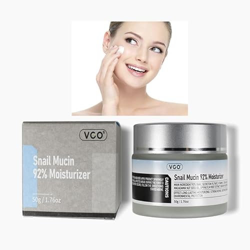 VGO Caracol Mucin 92% humectante diario hidratante facial hidratante reparador facial crema en gel para piel seca y sensible, todo tipo de piel, 50 g / 1.76 oz