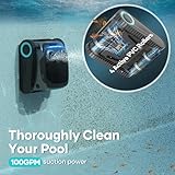 AIPER Scuba S1 Pro - Limpiador robótico inalámbrico para piscinas, aspiradora automática de piscina con limpieza horizontal de línea de agua, navegación inteligente, duración de la batería de 180