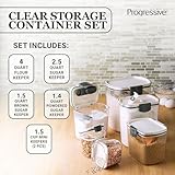 Prokeeper para harina Prepworks de Progressive, Prepworks ProKeeper Set de 6 piezas, Transparente