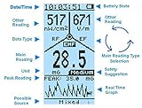 Medidor EMF, Advanced GQ EMF-390 Medidor de radiación electromagnética multicampo 3 en 1 EMF ELF RF, torre celular 5G, medidor inteligente Wifi, detector de señal RF hasta 10 GHz con registrador de