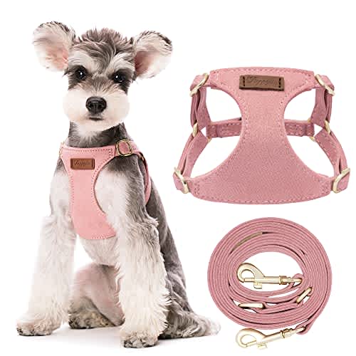 Puppytie Arnés sin tirones para perro, con correa multifunción, pechera ligera, suave y ajustable para mascota, no ahorca, chaleco a prueba de escape, rosado, S