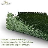 Natura Turf 10377011 - Hierba artificial para perros para exteriores, el parche de césped se mezcla con césped natural, mantiene las patas y los hogares limpios, 3 pies x 25 pies, verde