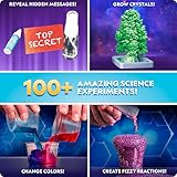 NATIONAL GEOGRAPHIC - Kit de química increíble: Megakit de química con más de 15 experimentos científicos, crea gusanos brillantes, un árbol de cristal, soluciones efervescentes y mucho más, gran regalo de STEM para niñas y niños