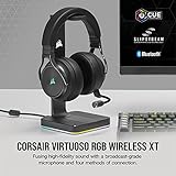 CORSAIR VIRTUOSO RGB WIRELESS XT Multiplatform Gaming Headset With Bluetooth - Dolby Atmos - Broadcast Quality Microphone - iCUE Compatible- PC, Mac, PS5, PS4, Nintendo Switch, Mobile - Black