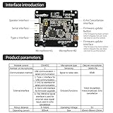 Yahboom Módulo de reproducción de reconocimiento de voz Sensor de sonido 85 comandos de voz sin conexión para robot DIY Junta de expansión compatible con Arduino Raspberry Pi