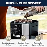 De'Longhi TrueBrew Drip Coffee Maker, Built in Grinder, Single Serve, 8 oz to 24 oz, Hot or Iced Coffee, Stainless, CAM51025MB