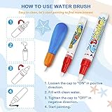 Water Doodle Mat - Kids Painting Writing Color Doodle Drawing Mat Toy Bring Magic Pens Educational Toys for Age 2 3 4 5 6 7 Year Old Girls Boys Age Toddler Gift